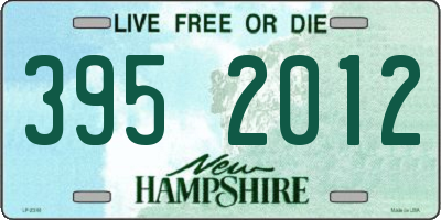 NH license plate 3952012