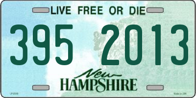 NH license plate 3952013