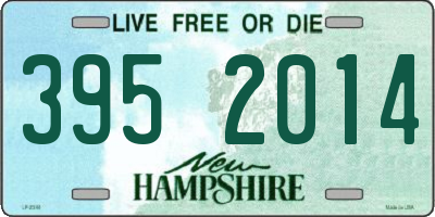 NH license plate 3952014