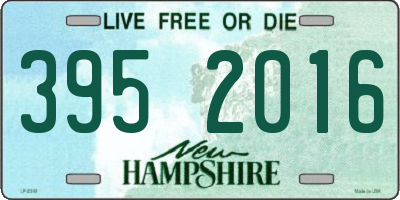 NH license plate 3952016