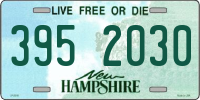 NH license plate 3952030