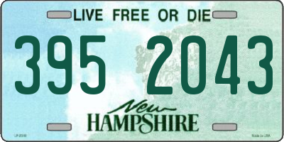 NH license plate 3952043
