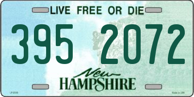 NH license plate 3952072