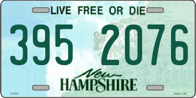 NH license plate 3952076