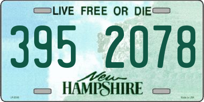 NH license plate 3952078