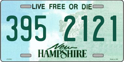 NH license plate 3952121
