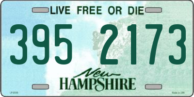 NH license plate 3952173