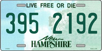 NH license plate 3952192