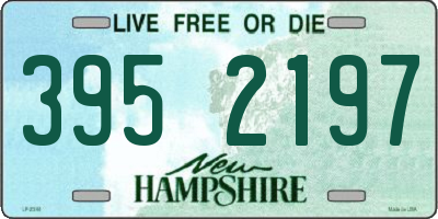 NH license plate 3952197