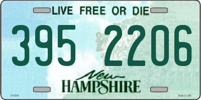 NH license plate 3952206