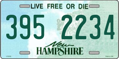 NH license plate 3952234