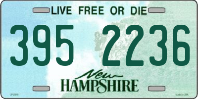 NH license plate 3952236