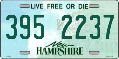 NH license plate 3952237