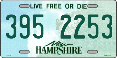 NH license plate 3952253