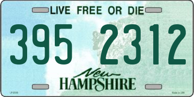 NH license plate 3952312
