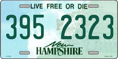 NH license plate 3952323
