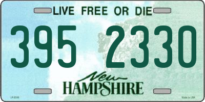 NH license plate 3952330
