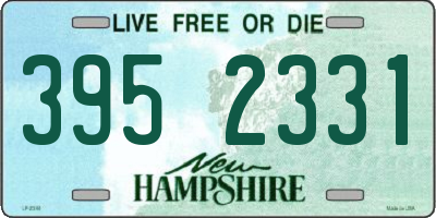 NH license plate 3952331