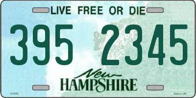 NH license plate 3952345