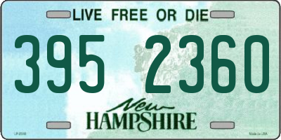 NH license plate 3952360