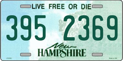 NH license plate 3952369