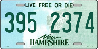 NH license plate 3952374