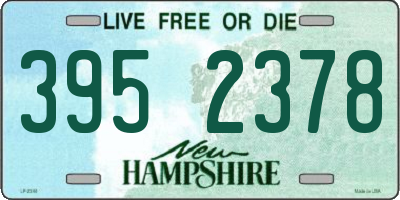 NH license plate 3952378