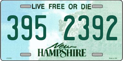 NH license plate 3952392