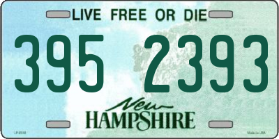 NH license plate 3952393