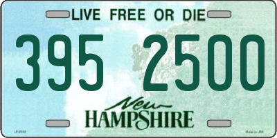 NH license plate 3952500