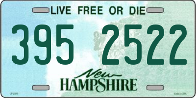 NH license plate 3952522