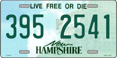 NH license plate 3952541