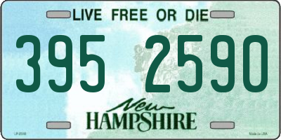 NH license plate 3952590