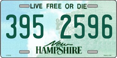 NH license plate 3952596
