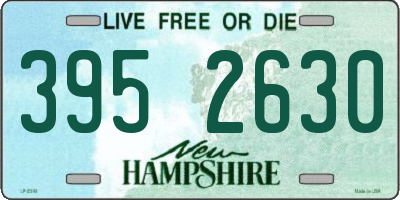 NH license plate 3952630