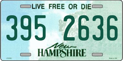 NH license plate 3952636