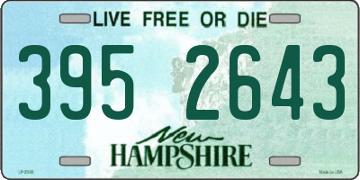 NH license plate 3952643
