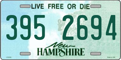 NH license plate 3952694