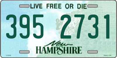 NH license plate 3952731