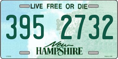 NH license plate 3952732
