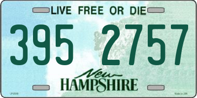 NH license plate 3952757