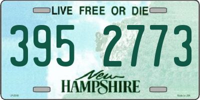NH license plate 3952773