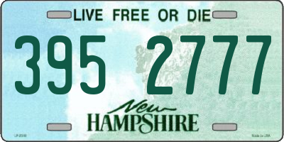 NH license plate 3952777