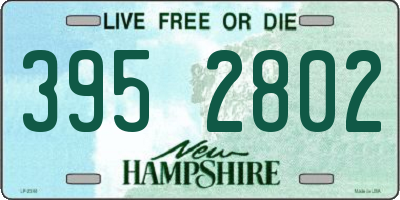 NH license plate 3952802