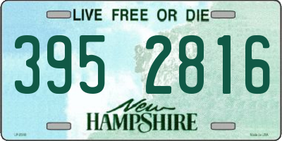 NH license plate 3952816