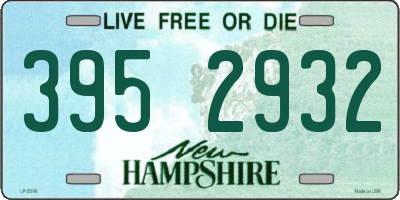 NH license plate 3952932