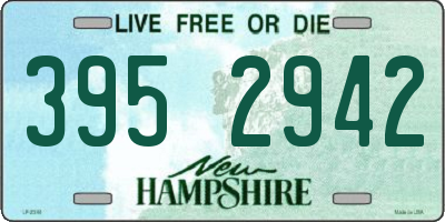 NH license plate 3952942