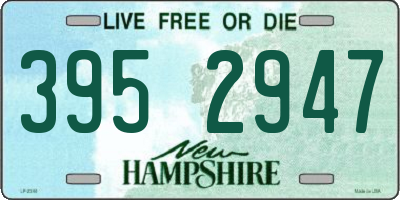 NH license plate 3952947