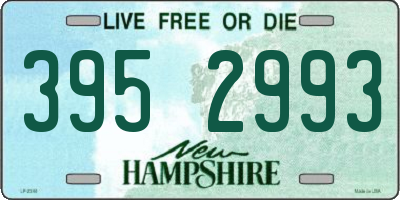 NH license plate 3952993