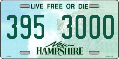 NH license plate 3953000